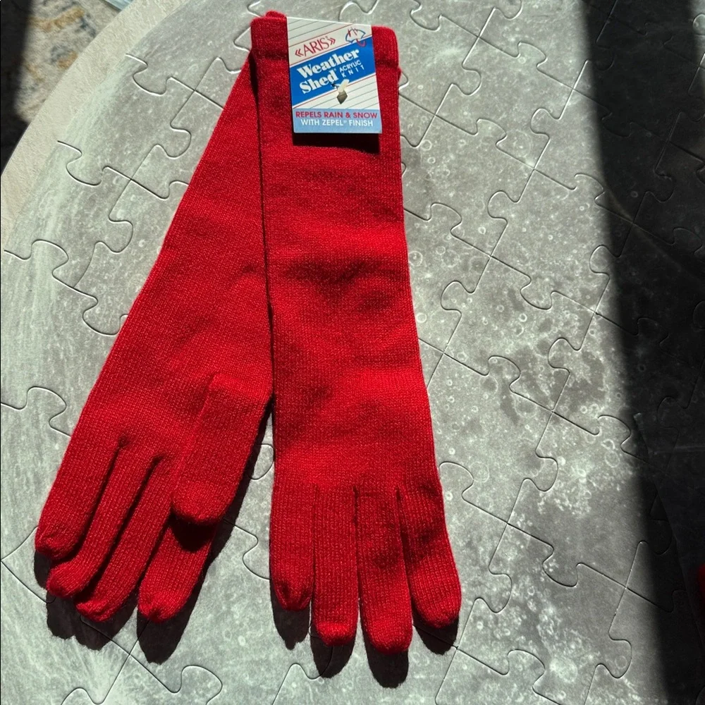 Aris Weather Shed Acrylic Knit Gloves‎ And Headband Set